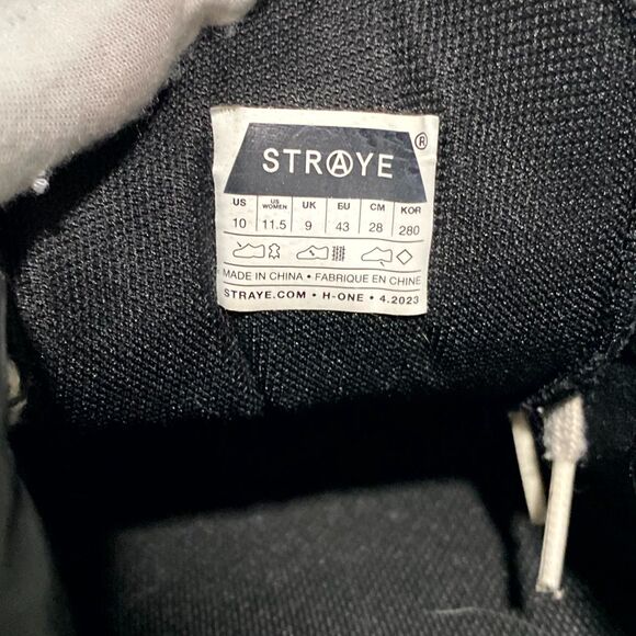Straye Logan Athletic Sneaker Shoes Unisex M10/W11.5 Black Suede Skateboarding main image 7